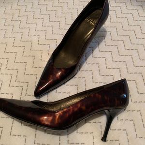 Stuart Weitzman tortoise patten pumps